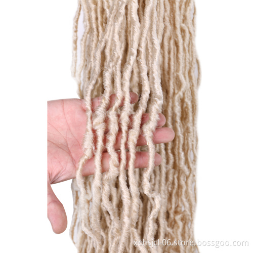 Long Soft Dread Lock faux locs crochet hair extensions Dread Lock Synthetic Braiding Hair bobbi boss nu locs